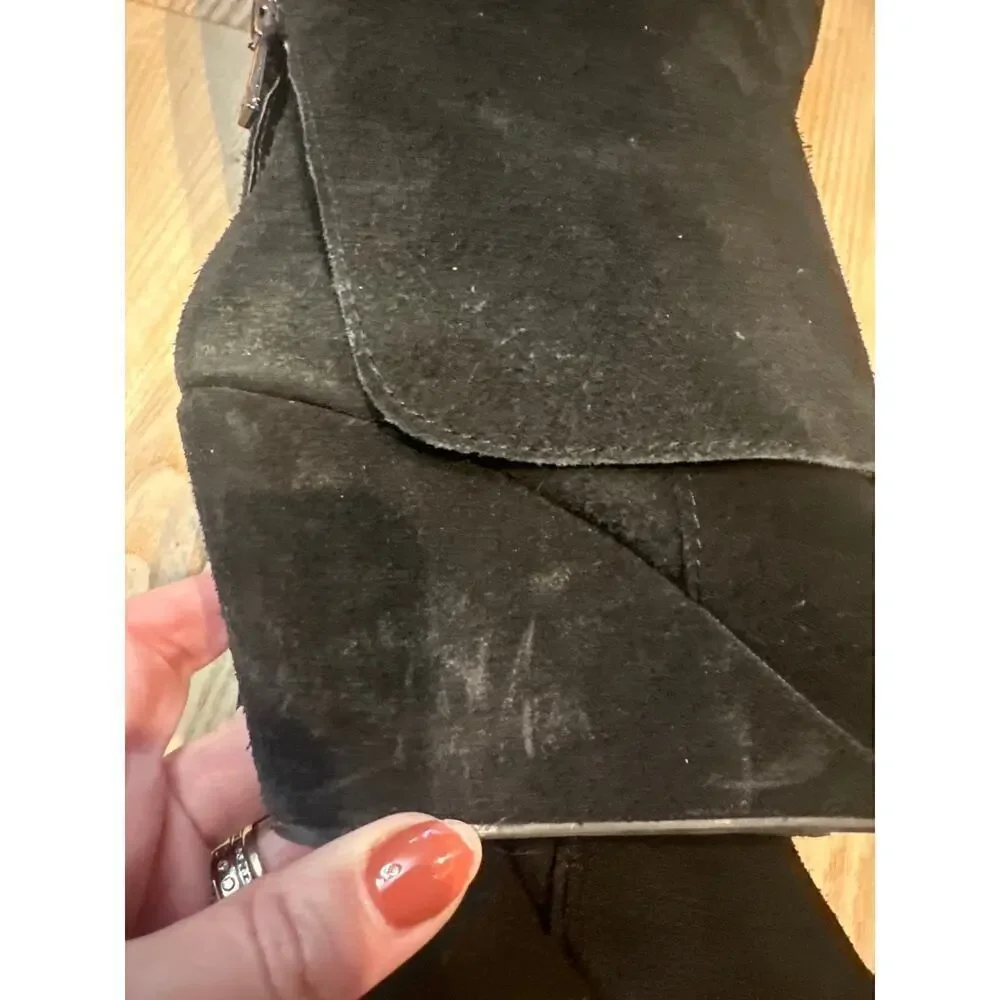 Jessica Simpson Rallie Boot, Women’s size 7 1/2, Black Suede